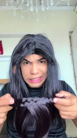 Bangs without having to cut your hair #hack 