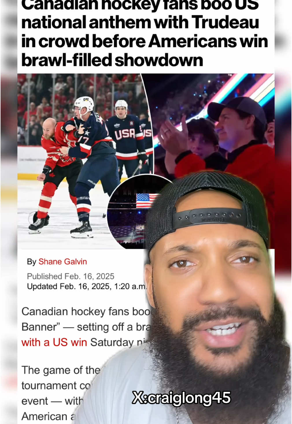 Boy, did they take a major L… 😩💀 #canada🇨🇦 #hockey #usahockeyteam #craiglong45 #craiglong 💪🏼🇺🇸