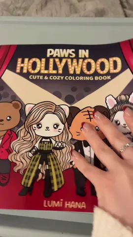 My first flip through of Paws in Hollywood by @🌟 Lumi Hana Coloring 🌟 #colourtok #pawsinhollywood #comfycolouringsesh 