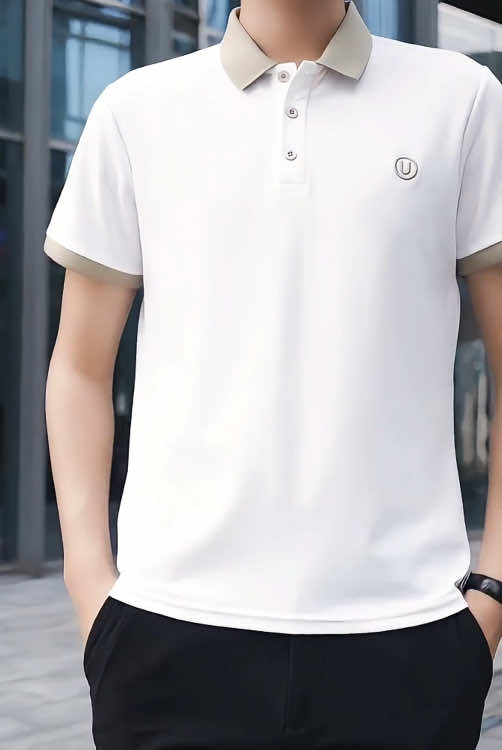 เสื้อโปโลคอปกสำหรับผู้ชาย ปักธ#tiktok #ypfッ #Love #foryou 
