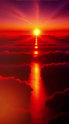 60 second sunset meditation effect  🌟 Effect : Red Sunset  #meditation  #meditationeffect  #sunset  #tiktokeffect