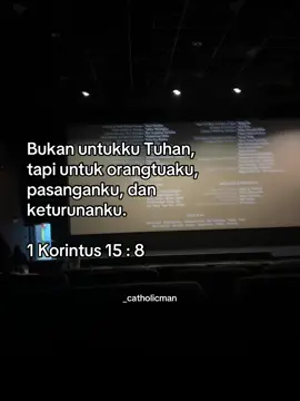 edit : 1 Korintus 15 : 58#catholic #catholictiktok #catholicism #catholicchurch #catholicsoftiktok #katolik #katolikindonesia #katolikku_keren #katolikroma #katolikagamaku #katoliktiktok #katolikvidgram #katolikmuda #omk #orangmudakatolik #omkindonesia #jesus #jesuslovesyou #tuhanyesusmemberkati #yesuskristus #fyp #fypage #foryou #foryoupage #xyzbca 