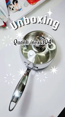 Quánh inox 304 của nhà Mum Bé Bé. Dùng để quánh cháo, nấu đồ ăn cho bé#mẹbimgenz #andamcungbe #quanhinox304 