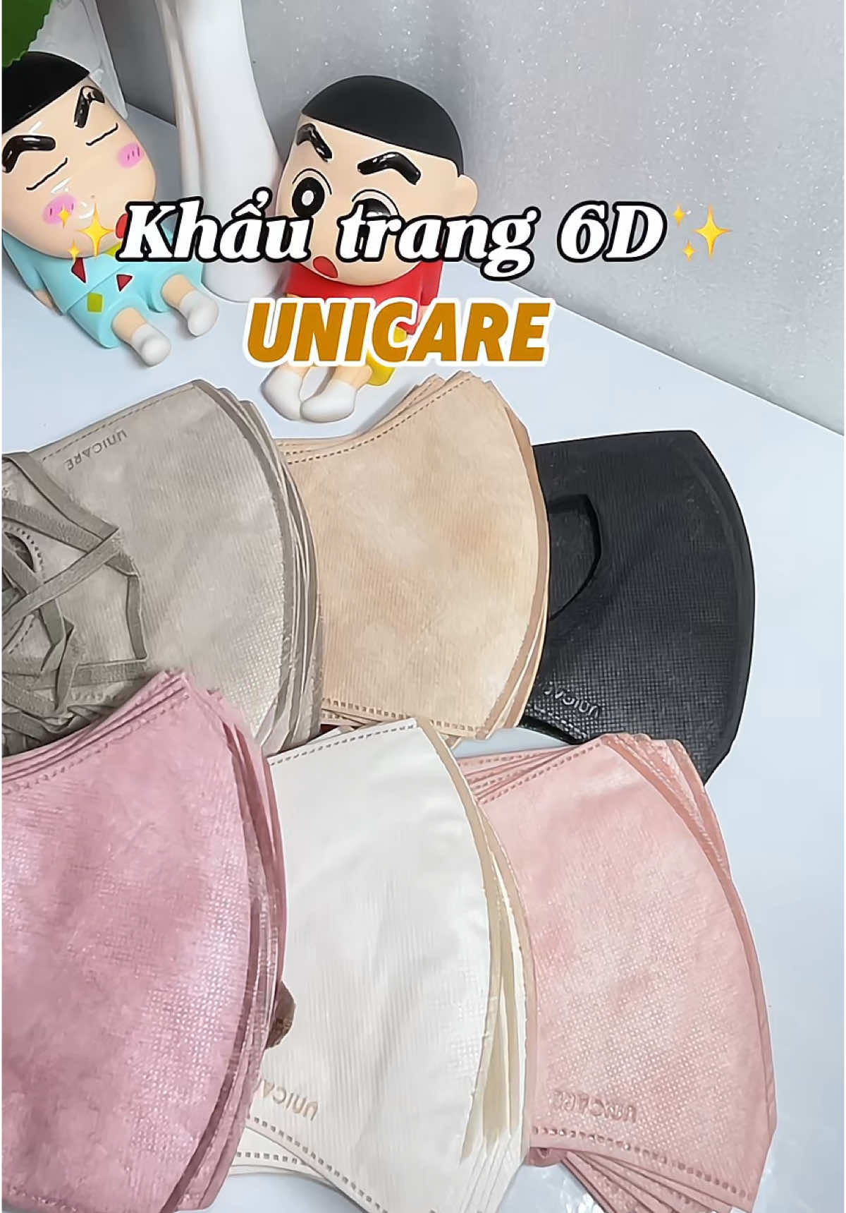 Đã dùng nhiều loại khẩu trang rồi nhưng mình rất thích khẩu trang 6d của nhà Unicare🌷#unicare #unimask #khautrang6dunicare #khautrang6d #review #fyp 