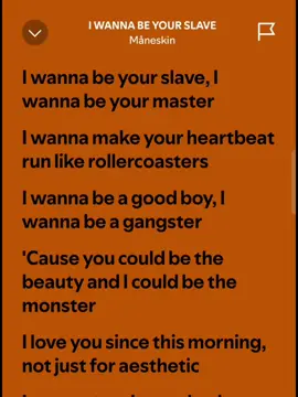 #spotify #fulllyrics #music  #iwannabeyourslave #fyp #foryou