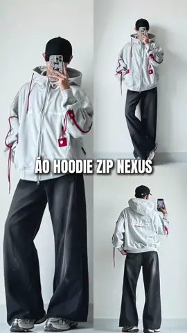 Áo khoác zip brand unispace #outfit #xuhuong #review #fyp #aokhoac 