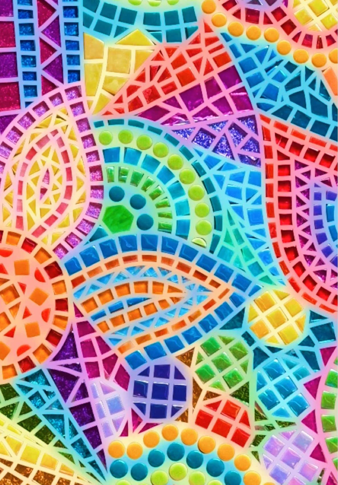 Replying to @Eka. ✨down to three grout options!✨ #zenspiredesigns #SmallBusiness #satsifying #oddlysatisfying #mosaic #mosaicart #mosaictiles #mosaicprojects #tilecollection #workinprogressart #DIY #asmr #mosaicproject #grout #groutcolor #groutchart