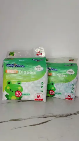 BABY ANNE TAPE 30'S MEDIUM ✅ SUPER absorbent 💧#fypp #fyp #babyanne #diaper 