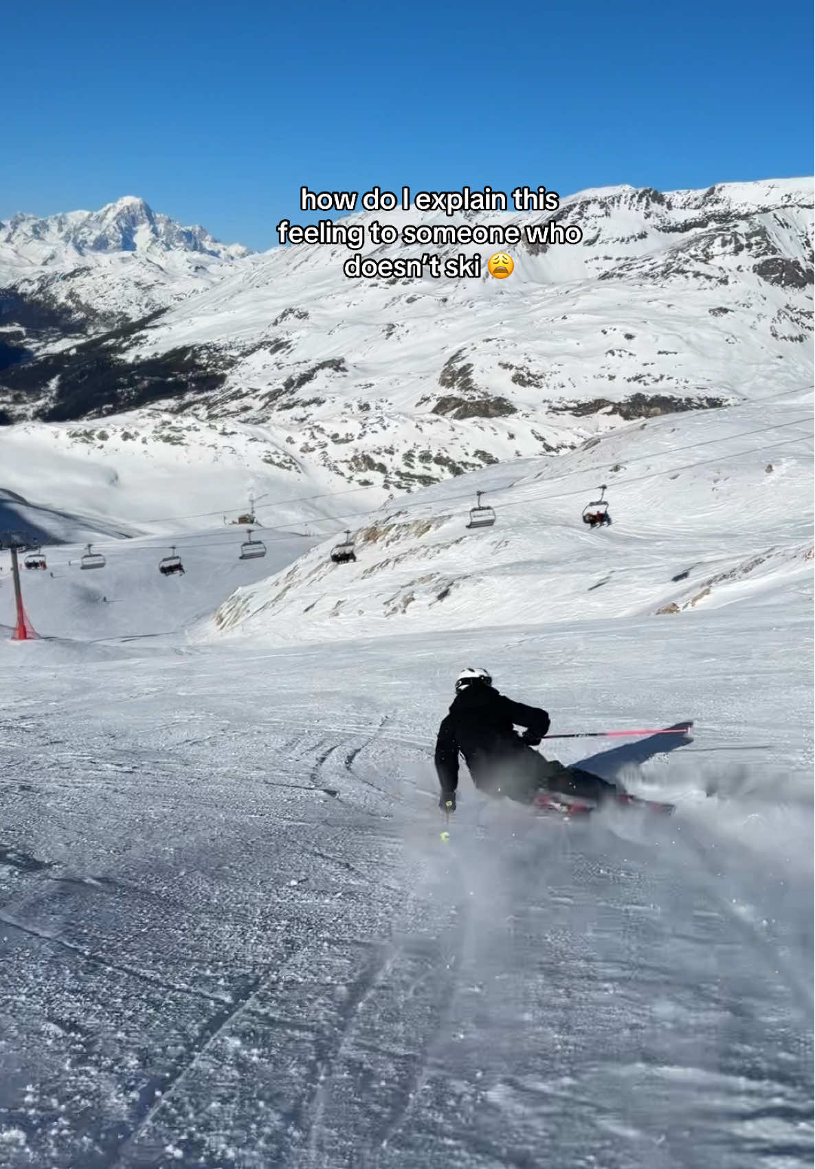 There is no better feeling than this #skiing #skicarving #expertskiing #skiholiday #skitrip #skiresort 