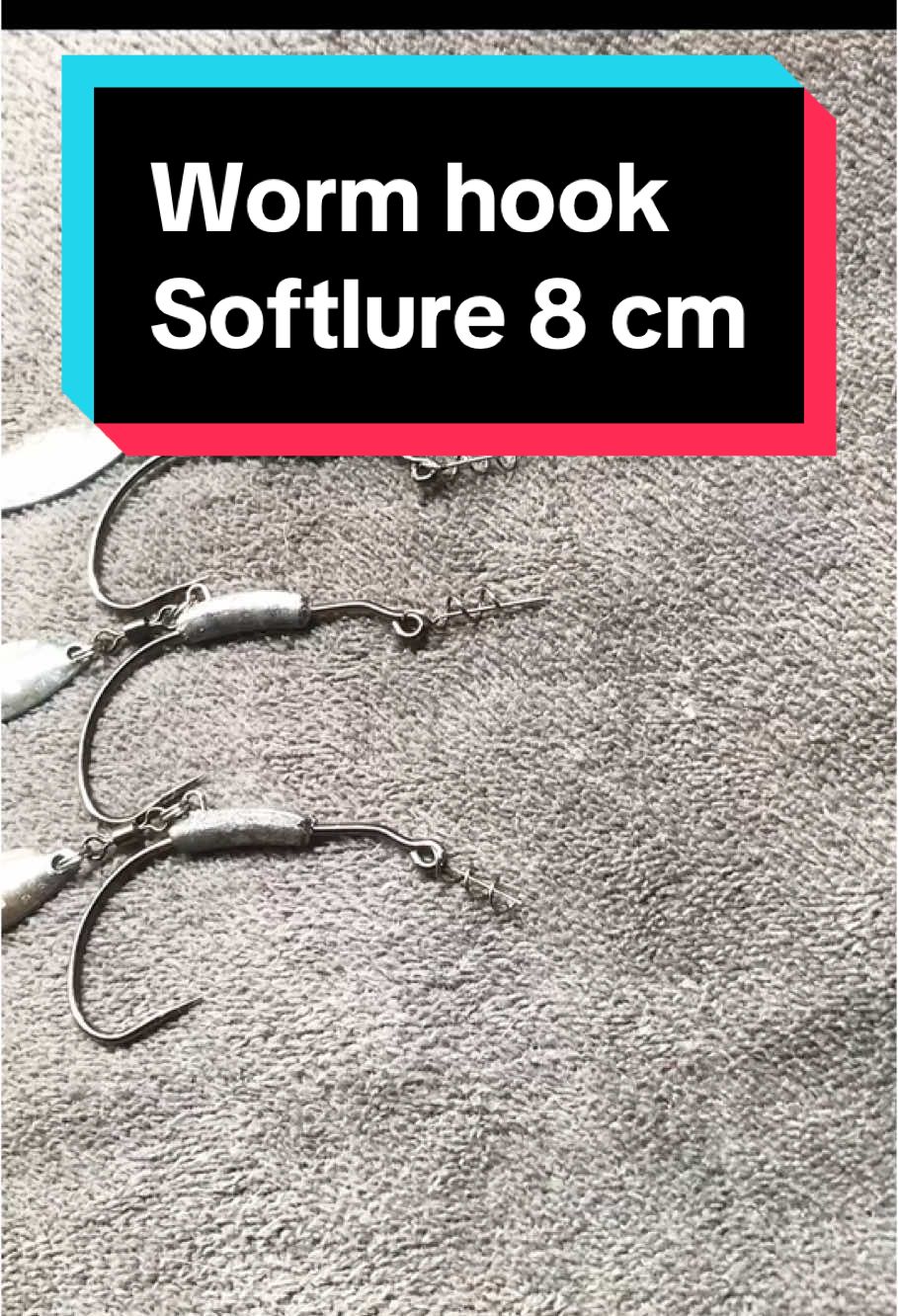 Worm hook untuk softlure 8cm Cek keranjang kuning #fyppppppppppppppppppppppp #fypdongggggggg #JelajahRomantis #fyp #mancing 