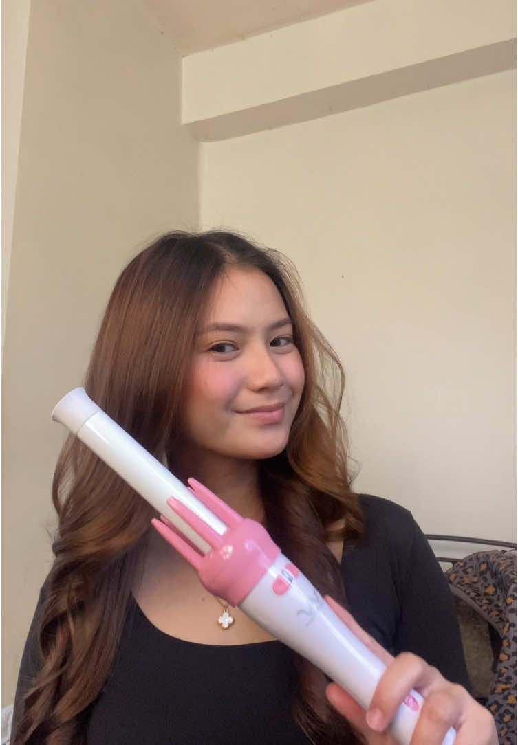 easy to use hair curler 🌷#automatichaircurler #affordablehaircurler #haircurler #fyp #foryoupage 