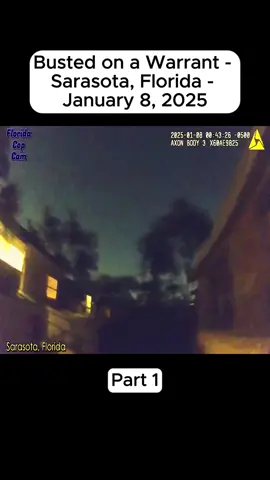 Busted on a Warrant - Sarasota, Florida - January 8, 2025 #cops #police