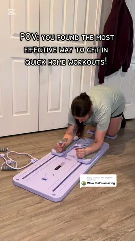 Replying to @Laney and Sophia  This ab machine is amazing!! So many different ways you can get a quick and effective workout in at home!! Best part.. it folds up and stores easy!! #athomeworkout #homegymequipment #homeworkoutsforwomen #exerciseathome #tiktokshopmusthaves 