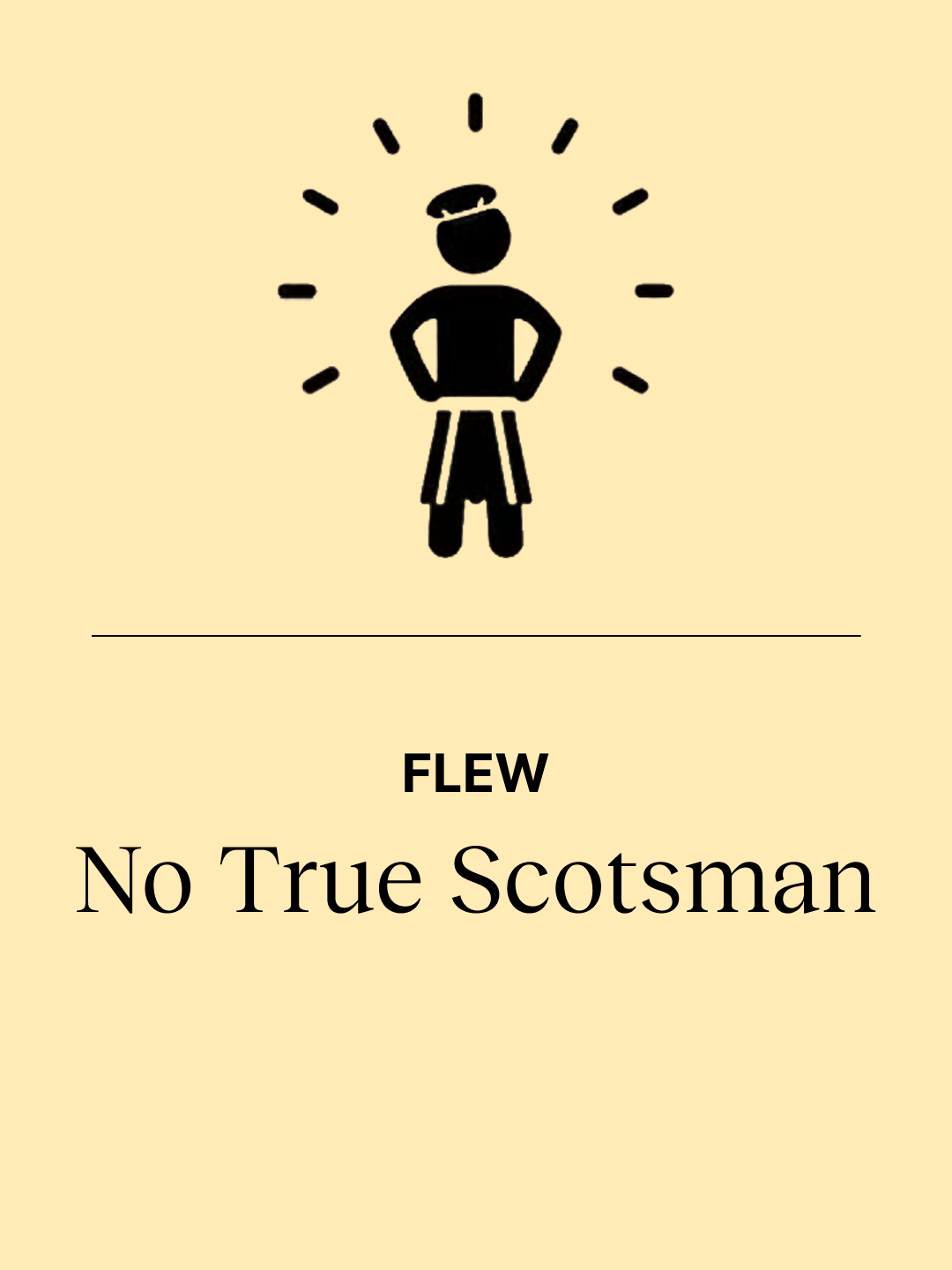Are you a true patriot? Are you a good Muslim? Are you a proper #music fan? Well, first you must pass this test. You must look, believe, and behave a certain way. If not, well, then I'm afraid you can't call yourself that. These are examples of what the #philosopher Anthony Flew called the ‘No True Scotsman’ fallacy. Imagine there's someone called John who's reading the news about a bloody and terrible crime, and he says, ‘I can't believe a Scotsman would do such a thing.’ And the next day, a #Scotsman is, in fact, found guilty. And so, rather than admit he's wrong, John says, ‘Well, no true Scotsman would have done such a thing!’ This fallacy, known as ‘the appeal to purity,’ works in two ways. First, it assumes that there is an idealised version of something that we have to live up to. It says that there is one definition of a true Muslim , a true patriot, or a true #Beatles fan. Everyone else is just a fraud. Second, there is no way to actually satisfy the No True Scotsman fallacy, because if you provide a counterexample, then you are dismissed as an irrelevant data point. If you say, for example, ‘But I believe the country should be like this,’ then you're told, ‘Oh, well, you're not a pure patriot, then.’ But who are the gatekeepers of what makes a ‘true’ movie fan, a ‘true’ socialist, a ‘true’ philosopher, or, whatever. The No True Scotsman fallacy is bad #logic , bad #science , and it's really irritating. If you are told that you are not a ‘proper’ or a ‘true’ anything, then it's an example of the fallacy at play, and it's a call to look at the definitions that people are using.