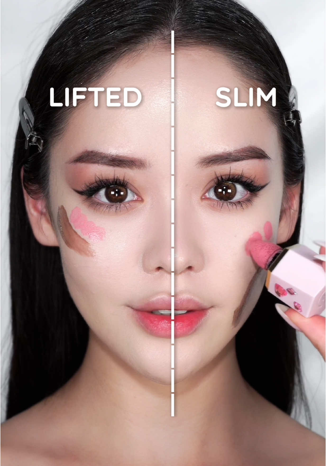 Lifted VS Slim ?? 💖 #makeuphack #makeuptips #contour #CapCut 