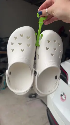 White Mickey crocs ! So comfy and soooo cute ! Purchased at magic kingdom for $69.99! I’m obsessed #disney #disneymerch #magickingdom #croc #disneycrocs #mickeymouse 