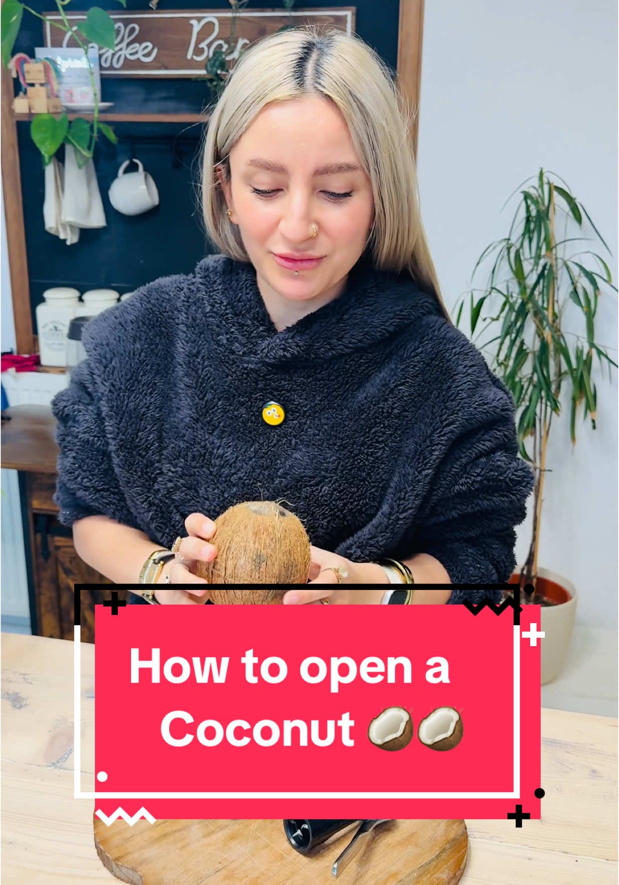 Mini vlog - day 117 - Best hack to open a coconut 🥥 #foryou #viral #viral #vlogs #thecheezyfamily1 #loveyou #pakistani #FoodTok #hack  #challenge #funnytiktok 