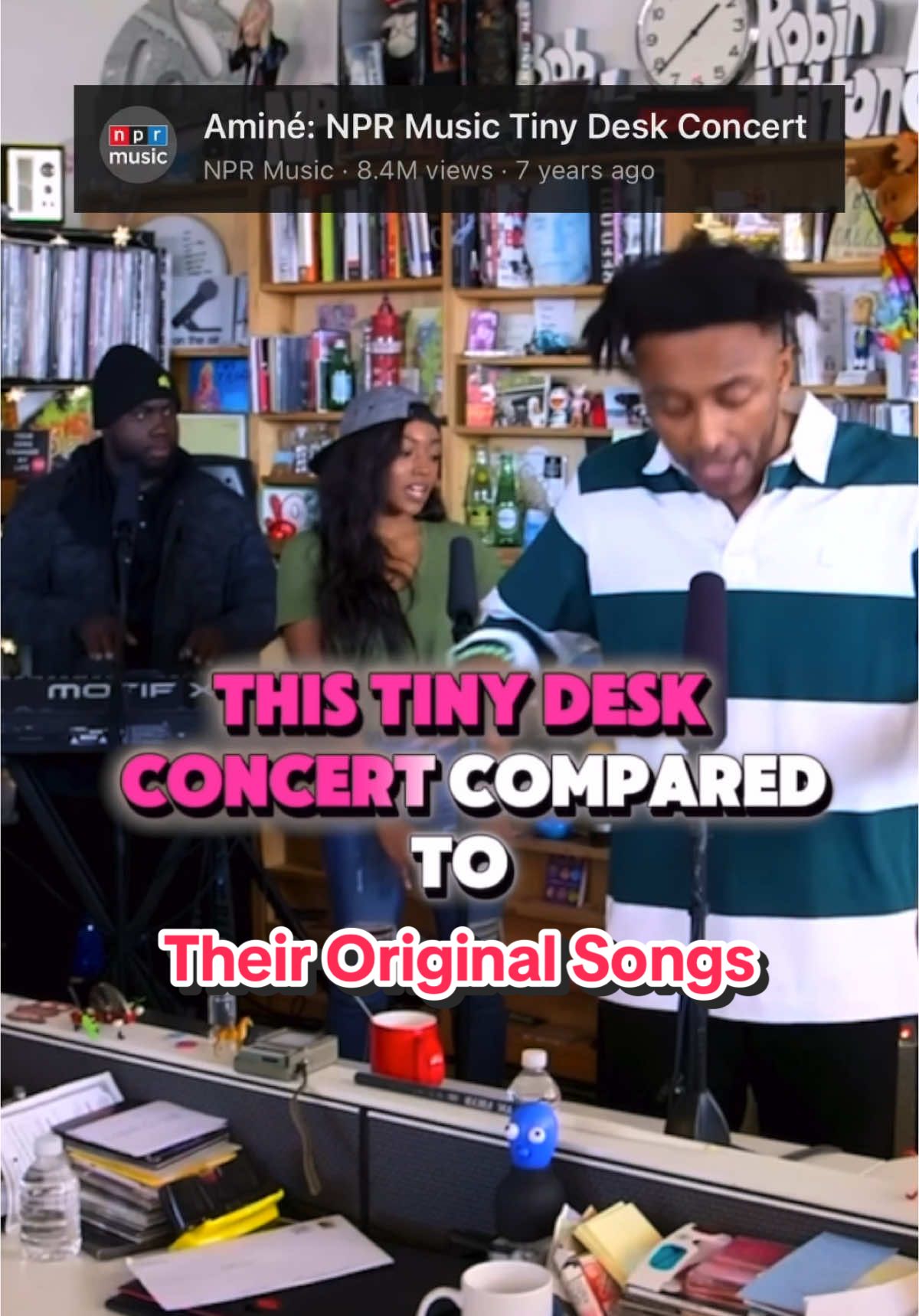 SHE A BAD THING 🗣️🗣️ #amine #tinydesk #llusionmusic #fyp #npr 
