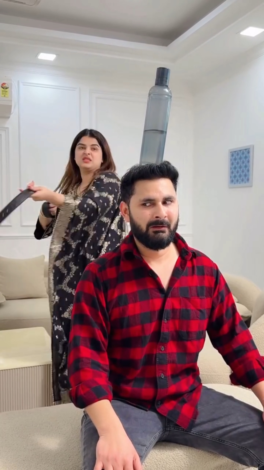 I trust my wife #sajidshahid #husbandwifelove #funnyvideos #prank 