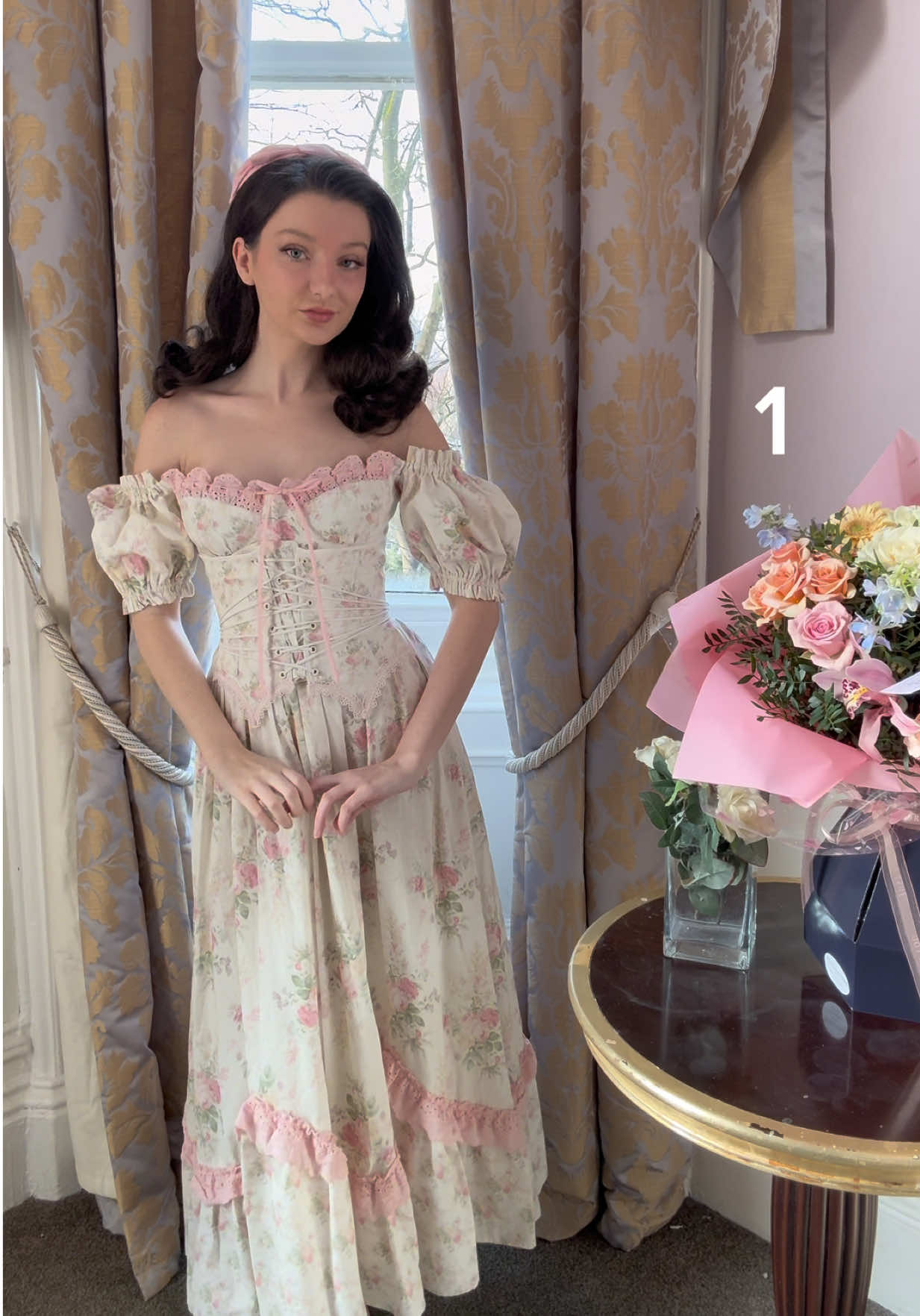 1,2 or 3?💐💝🎀 All dresses are from @LaceMade 🥰 Link in bio 🔗 Fascinator/ hat from @Miranda's Choice 🎀💐 #lacemade #lacemadeofficial #cottagecore #vintagestyle #elegantstyle #fairycore #princesscore 