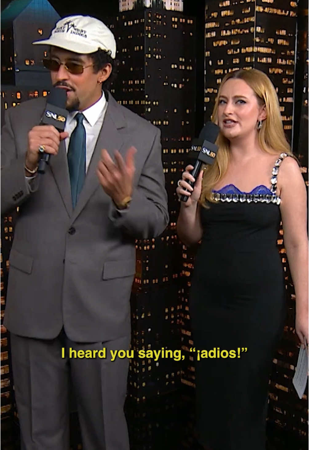 Yes I will go on a date with you @Bad Bunny @Saturday Night Live - SNL #snl50 #badbunny 