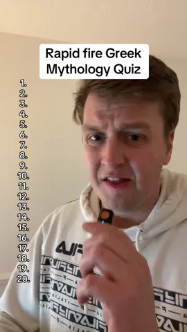 Rapid fire 20 question Greek mythology quiz! #quiz #mythology #History #fyp 