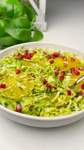 Refreshing Brussels Sprouts Salad! #asmr #asmrsounds #asmrvideo #brusselsprouts #tiktokfood 