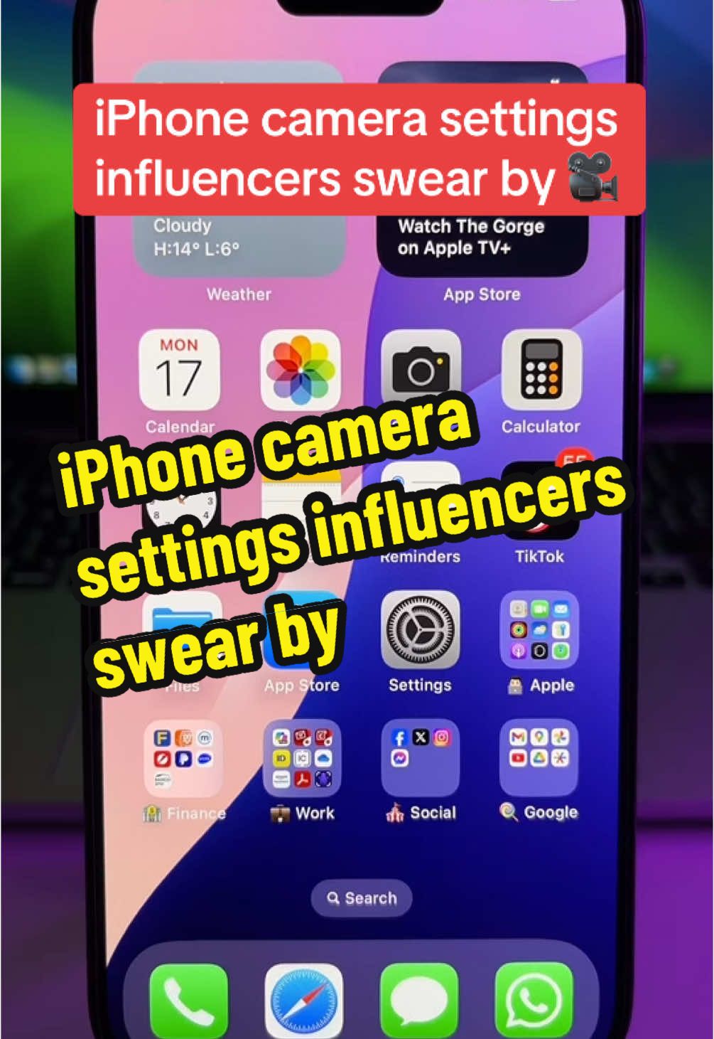 iPhone camera settings influencers swear by! 🎥 #iphonetipsandtricks #applehacks #iphonetips #ios18 #iphonecamera 