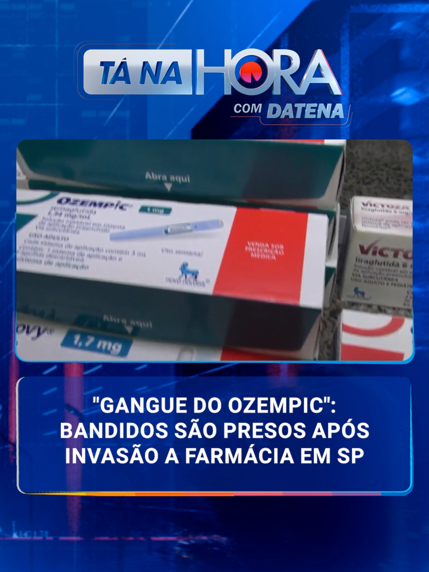 Uma quadrilha especializada em roubo de Ozempic foi presa após assaltar uma farmácia na Zona Leste de São Paulo, situada em frente a uma base da Polícia Militar. A movimentação suspeita no local chamou a atenção dos policiais, que agiram rapidamente. #sbtnews #tanahora #jornalismo #notícias #noticiasdodia #noticiasdehoje #datena #datenanosbt #crime #polícia #sãopaulo #flagrante #câmeradesegurança #crimetok #ozempic #tiktoknotícias #tiktoknews #tiktoknoticiasbrasil #fyp