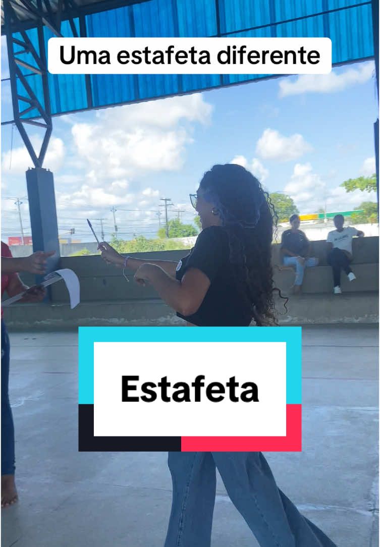 Estafeta diferente #educacaofisica #metodologiasativas #foryoupage #ensinomedio 