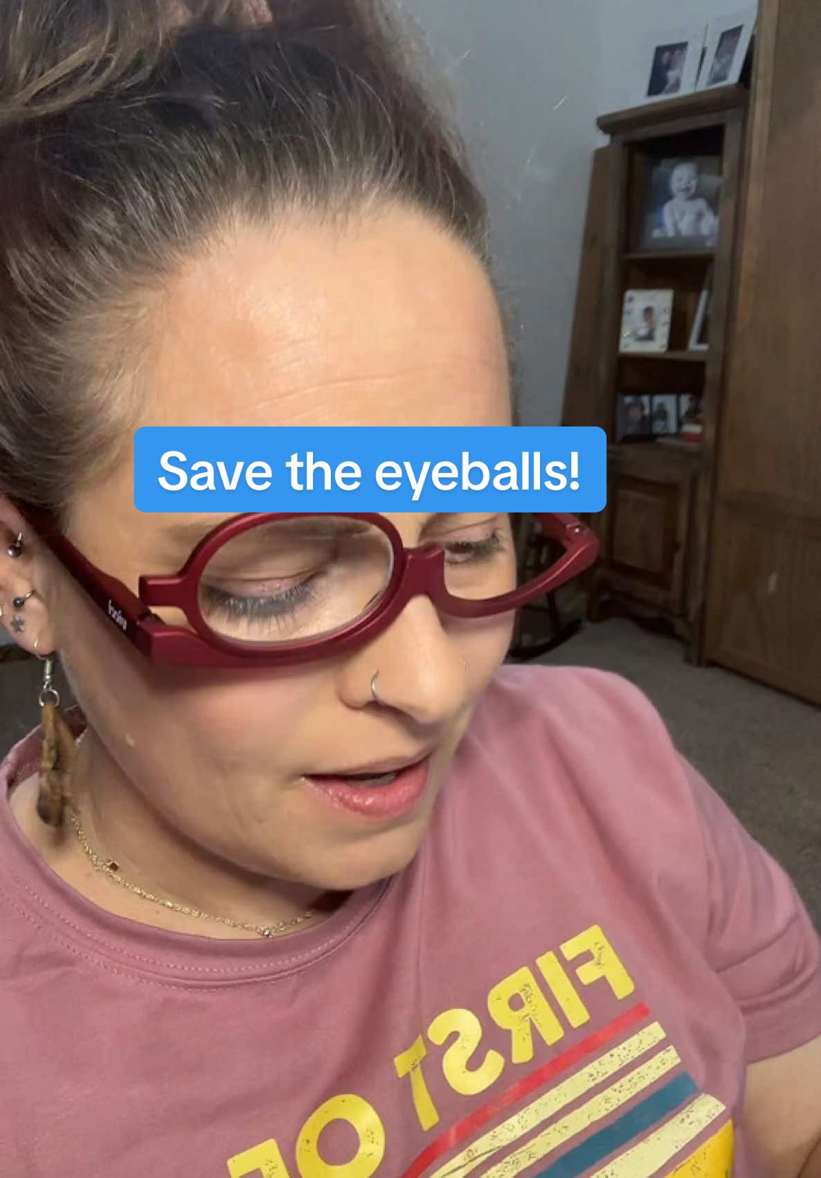 Save the eyeballs! Quit messing around and poking yourself in the eye with your makeup. #vicci #eyeballs #eyewear #makeup #onsale #magnifyingglass #sale 