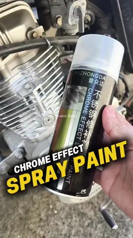 grabi tlaga mag restore  nito🔥 SUPER EFFECTIVE💯✅ #chromeeffect spray paint 550ml #enginepaint #metalpaint #rustspraypaint #motorcyclespraypaint 