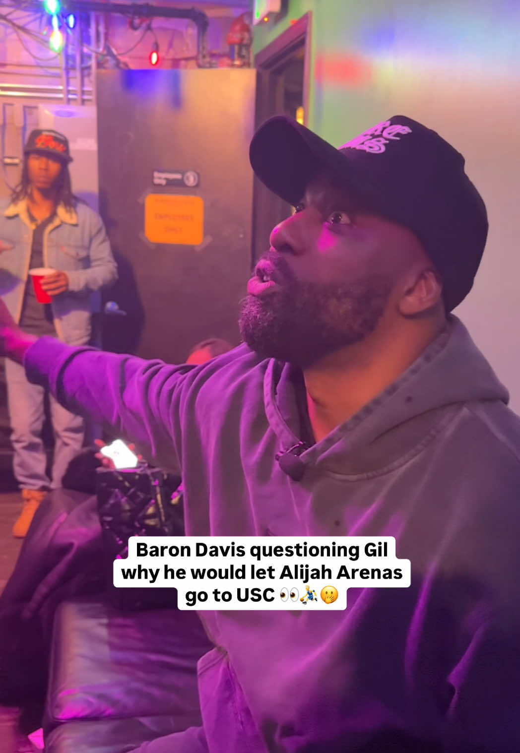 Baron Davis had some questions for Gil 👀🔥 #fyp #NBA #podcast #allstar #draft #usc #trending 