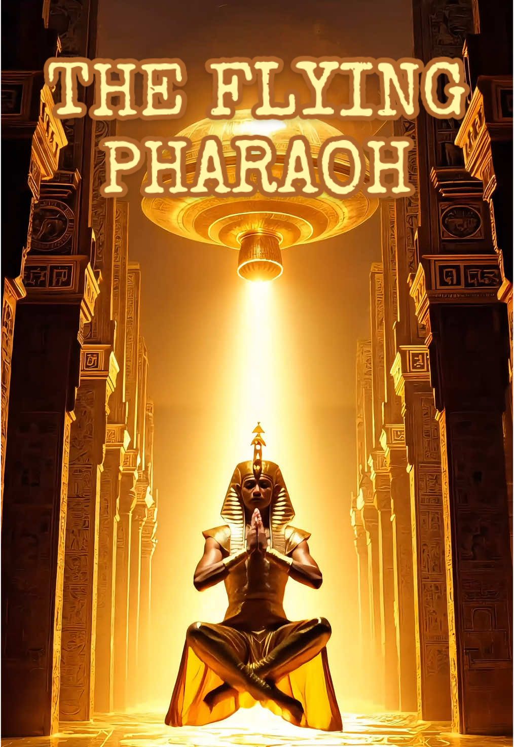 The Flying Pharaoh and The Temple of Gold In ancient Egypt, a divine Pharaoh mastered flight through sacred meditation within his temple of gold.  Each dawn, as sunlight filled the golden chambers, his consciousness expanded until his body lifted skyward, soaring through rainbow spires into the clouds. Through his ascension, he taught others that true enlightenment could lift both body and soul. #ancientegypt #meditation #cosmicart #enlightenment  #enlightened