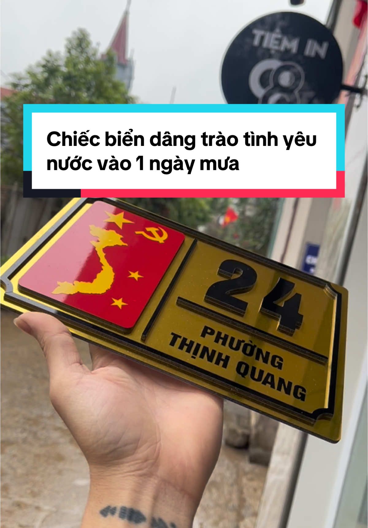 Biển số nhà ngang 18x23 xinhhh #quockhanh #vietnam #xuhuong #tiktok #98decor #biensonha 