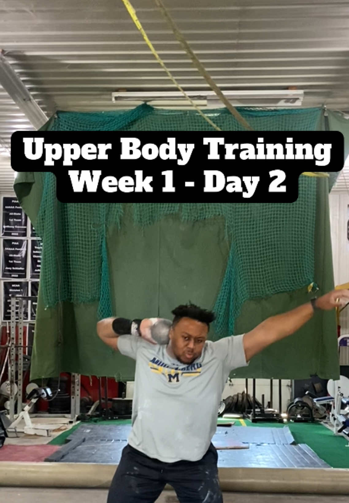 Upper Body days gonna be going crazy from here on out 🏋🏾‍♂️ Ready to take your throws to the next level? Book a live throws analysis through the link in my bio! • #TalkToEm🗣️ #BOUTDAT #shotput #discus #thrower #spin #glide #70Feet #throwertok #throws #trackandfield #athlete #viral #training #strengthandconditioning #txst #usatf #athletics #killeentx 