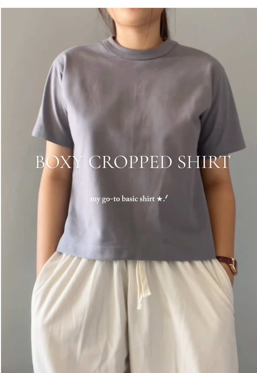 boxy shirt from amore clothing ⭑.ᐟ #boxyshirt #croppedshirt #boxycropshirt #basicshirt #TikTokShopStyleItGirl #TikTokShopWomenswear 