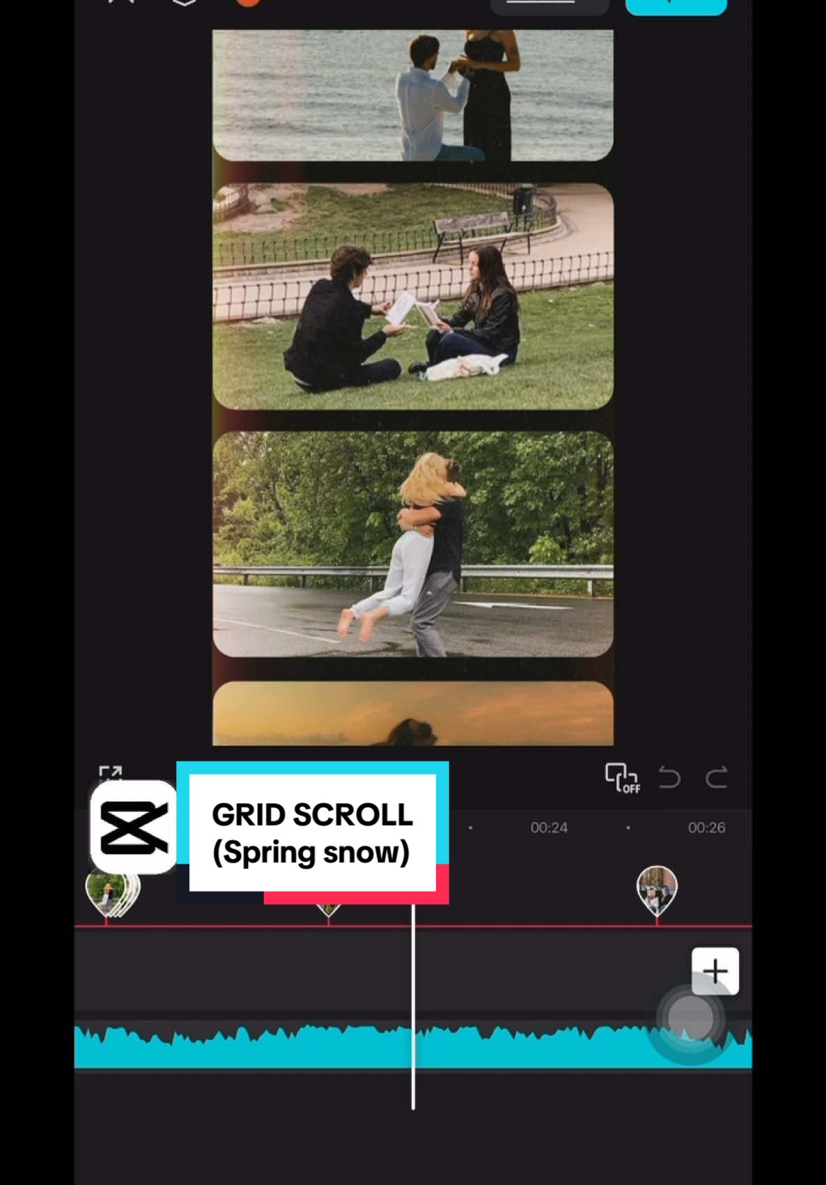 GRID SCROLL - Spring Snow #CapCut  ⬆️ Click here to use my template #springsnow #10cm #lovelyrunner #grid #scroll #scrolling #capcut_edit #templatecapcut #capcutforlove  *The videos and photos in this template are not mine. Full credit to the owners. As a CapCut video creator, I made this for everyone to use and share. Have fun!