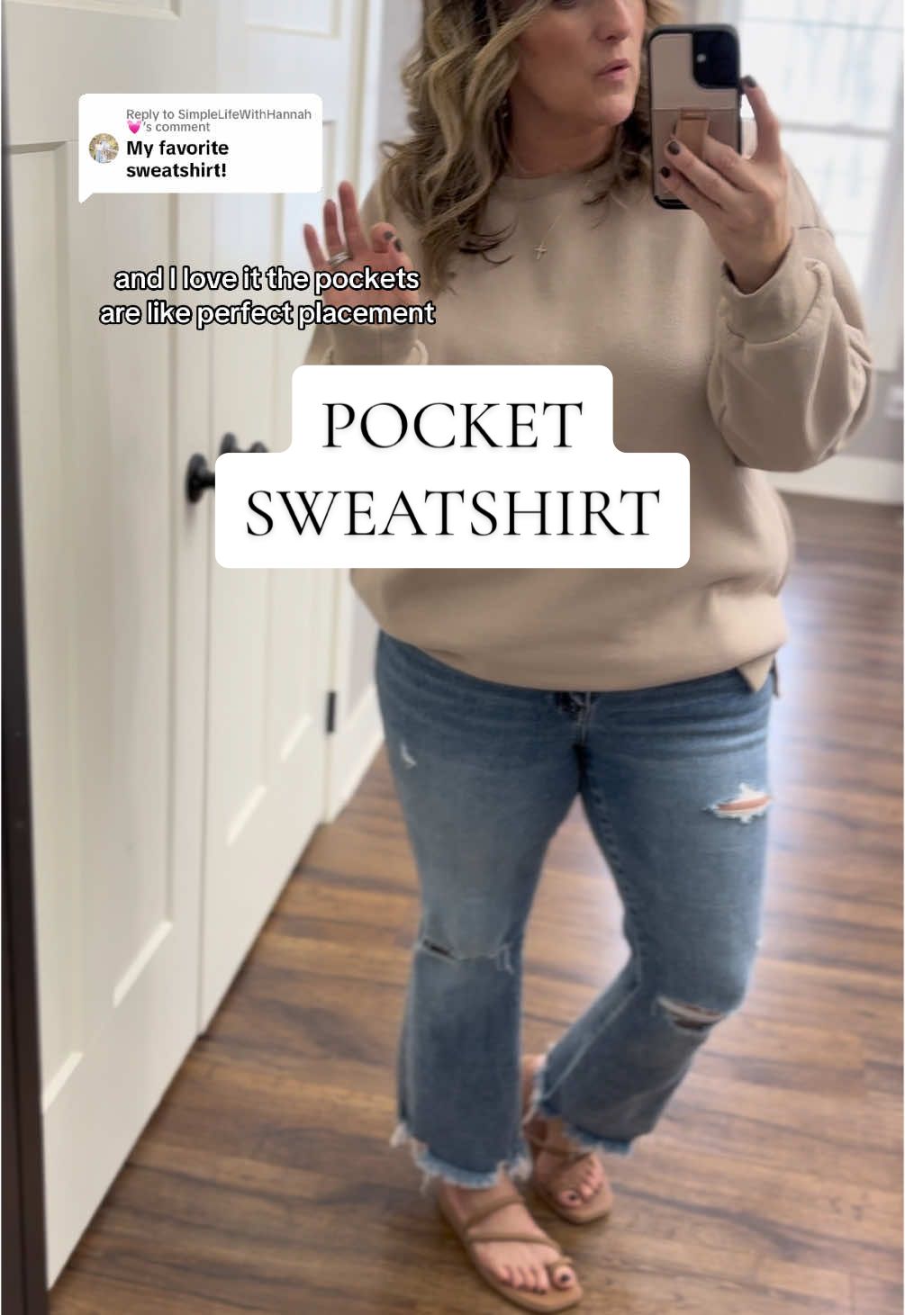 Replying to @SimpleLifeWithHannah💓 the cutest softest sweatshirt! #affordablefashion #genx #midsizefashion #outfitideas #trendy #momfashion #momstyle #momlife #OOTD #outfitinspo #springfashion #midsizefashion #ttslevelup #fashionlookbook #tiktokshoploveatfirstfind #tiktokshoprestock #lookforless  