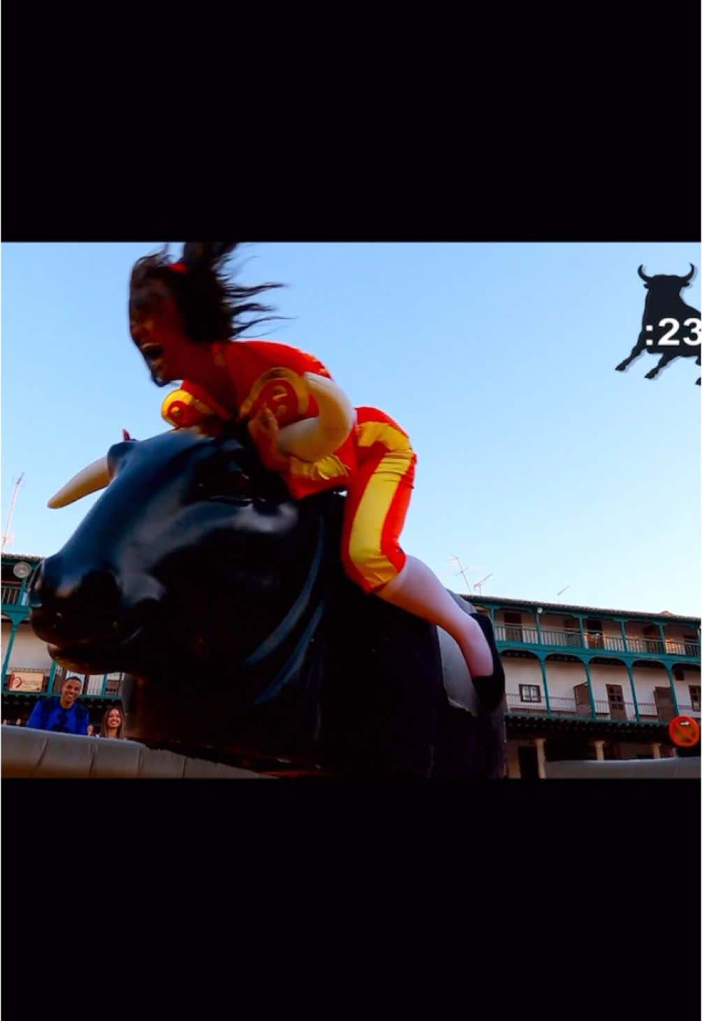 I wish my competitive ass thought to manuevered that bull the way Alexe did 🐂💃🏻 #ToughBroad #BullRidingChampion  #bachelornation  #bachelor