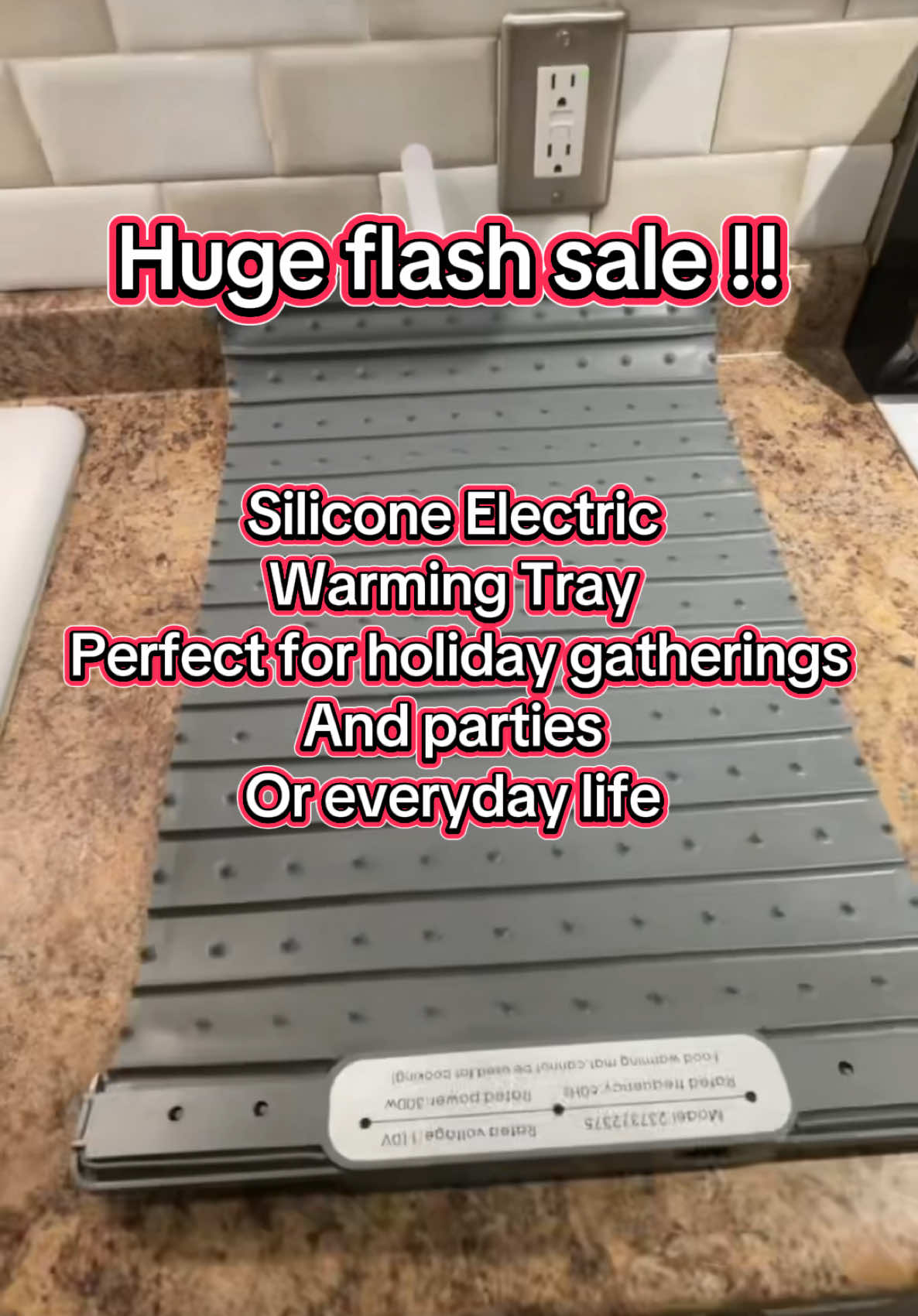 🚨SALE🚨 Silicone Electric Warming Tray, 1 Count Portable Insulation Board, Insulation Tray, Household Kitchen Accessories, Home Essentials Kitchen Product, Kitchen Supplies, Kitchen Items.                                 #warmingtray #hotplate #kitchenessentials #kitchengadgets #thanksgivingdinner #warmer #cookingtiktok #tiktokshopcreatorspicks #fashionlookbook #selfcarefinds #ttslevelup #tiktokjumpstartsale #tiktokshoploveatfirstfind #mavwicks 