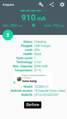 Replying to @jhokoperkakas Nih tutor nya yg fast charging nya ga fungsi. #fastcharging  #tecno  #itel  #infinix 