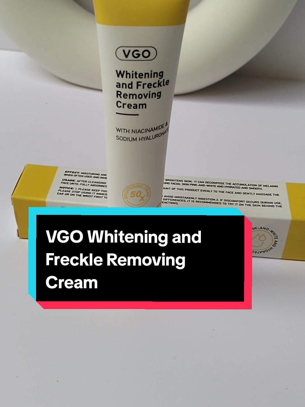 #creatorsearchinsights VGO Whitening and Freckle Removing Cream #frecklecream #melasmacream #freckleremoval #vgo 