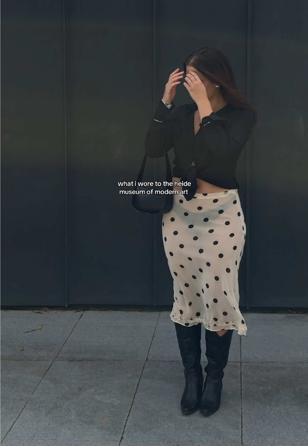 fit check 🖤🤍 #fyp #OOTD #oufit #fashiontiktok #outfitideas #heide #museum #fitcheck #melbourne #thingstodoinmelbourne 