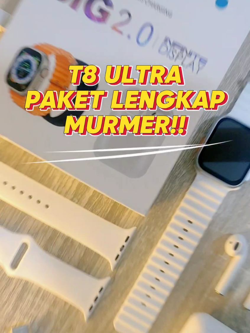 Smartwatch paket lengkap harga murce #smartwatch #smartwatchmurah #rekomendasismartwatch #smartwatcht8ultra 