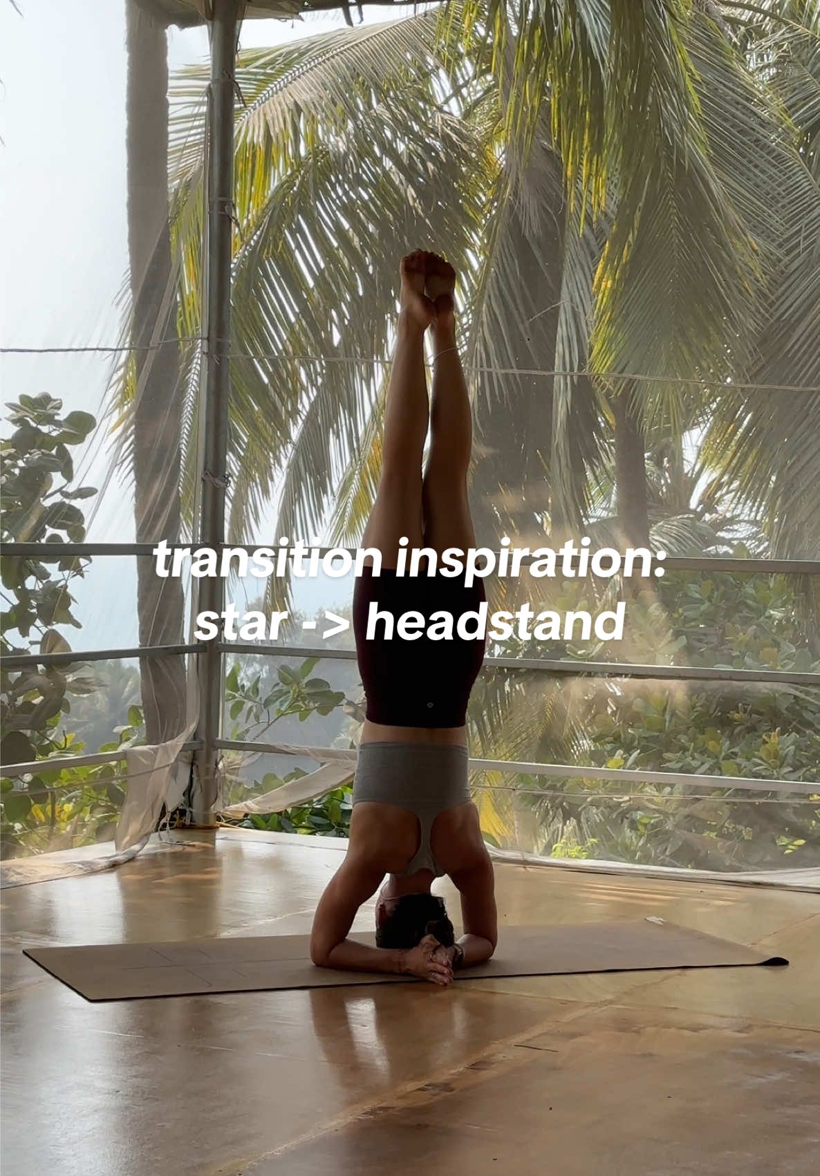 transitions are a love language 💫#creatorsearchinsights #yogaaesthetic #yogaflow #yoga #flowinspiration #stealmyflow #yogainstructor #vinyasa #vinyasaflow #headstand 