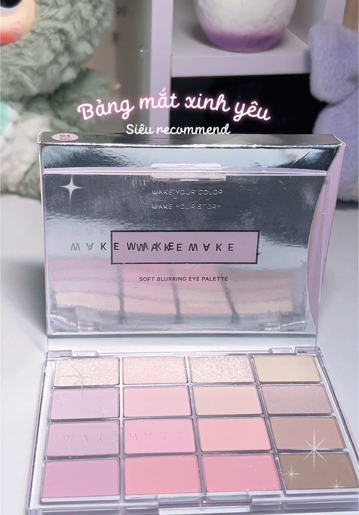 🫧Bảng mắt WAKEMAKE ❄️ 04 lavender blurring 🫧#wakemakeeyeshadow #wakemake #04lavenderblurring #PhaiDepNgayNay #review #miphamhanquoc #nhimia #makeup 