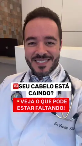 🚨Seu cabelo está caindo sem parar? ENTENDA O MOTIVO! Se você notou que seus fios estão enfraquecidos e caindo mais do que o normal, ⚠️ preste atenção: isso pode estar ligado à falta de nutrientes essenciais! Seu cabelo precisa ser fortalecido de dentro para fora para crescer saudável e bonito. 💡 Mas quais são esses nutrientes fundamentais para evitar a queda de cabelo? Vou te contar dois agora, e o terceiro você descobre assistindo ao vídeo até o final! 🎥👇 ✅ A primeira é a BIOTINA (Vitamina B7): Ela é essencial para a produção de queratina, que é a principal proteína dos fios. Sem ela, seu cabelo pode ficar mais frágil e quebradiço! ✅ A segunda é a Vitamina D: Essa vitamina regula o ciclo de crescimento dos fios e sua falta pode estar diretamente relacionada à alopecia (queda capilar excessiva). 🔥 E tem mais um nutriente fundamental que muitas mulheres ignoram! Quer saber qual é? Assista o vídeo todo e descubra! 🎬 📢 Marque aquela amiga que está reclamando da queda de cabelo e compartilhe este vídeo para que mais pessoas saibam dessa informação! 💇‍♀️✨ 🔔 Siga @drdanieltales para mais dicas de saúde e beleza capilar! #QuedaDeCabelo #FortalecimentoCapilar #CrescimentoCapilar #CabelosSaudáveis AVISO LEGAL: Este conteúdo é apenas informativo e não substitui a consulta a um médico, não estabelece relação médico-paciente via redes sociais e não indica tratamento. Consultas individuais são essenciais para uma avaliação completa e tratamento adequado.