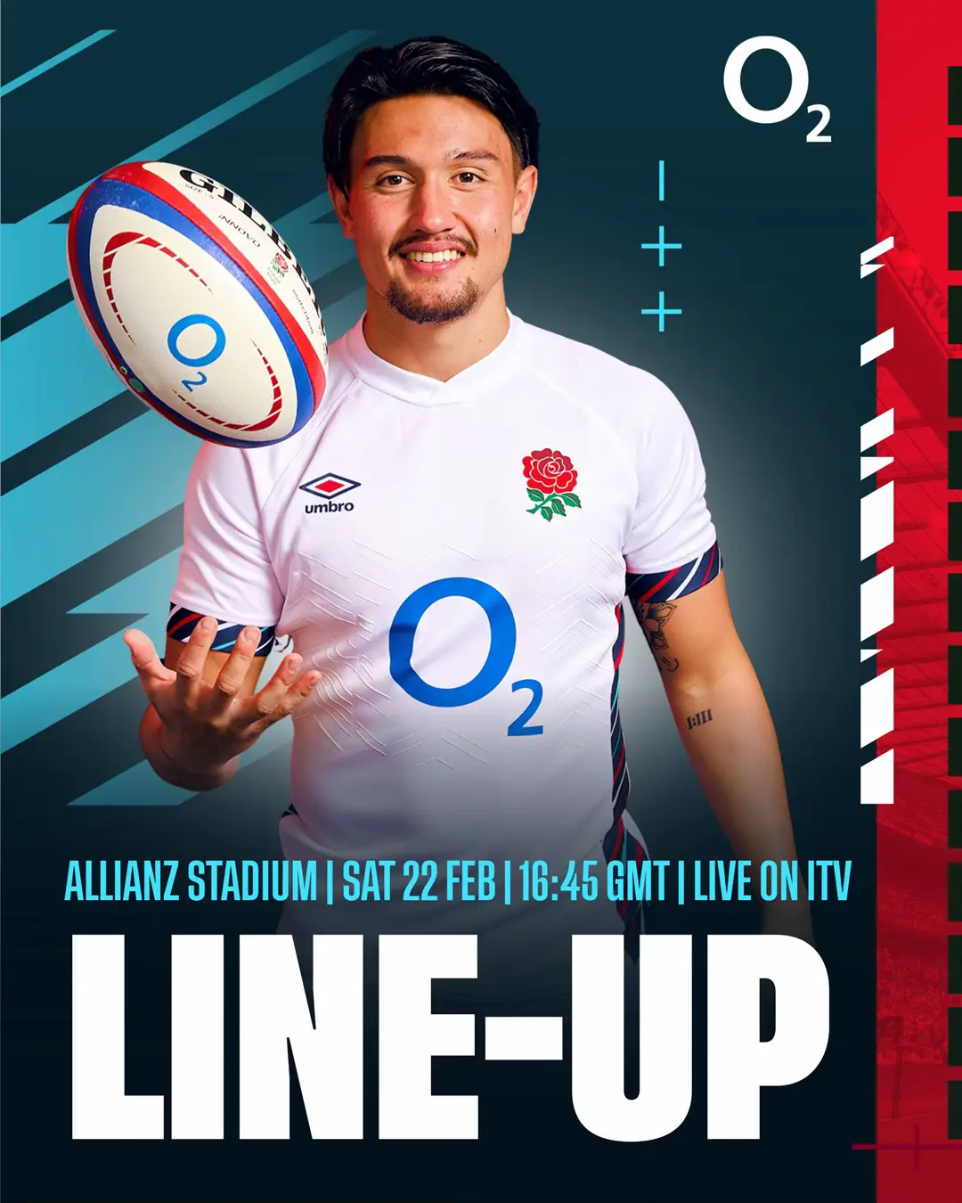 @O2 #WearTheRose #englandrugby #rugby 