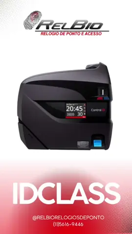 IdClass🤩 ➡️ O IdClass da Control ID além de ser um ótimo Controlador de Acesso para a sua empresa ainda pode ser utilizado como REP (Registro Eletrônico de Ponto), já que ele também faz parte da Portaria 671. ✅ Funciona com Biometria, Proximidade ou Senha. Faça o seu orçamento com a Relbio! 📲 WhatsApp Vendas: (11) 5616-9446 www.relbio.com.br #controledeponto #automatização #relogiodeponto #catracadeacesso #controledeacesso #segurancaeletronica #recursoshumanos #rh #condominio #cameradeseguranca #segurancadotrabalho #catracatorniquete